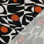 LINNEN VISCOSE ABSTRACT COGNAC (thumbnail) #4