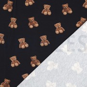 JERSEY GOTS DIGITAL TEDDY BEARS NAVY (thumbnail) #4