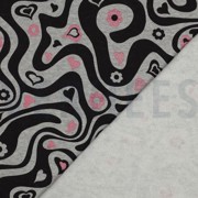 SWEAT MELANGE GLITTER RETRO BLOEMEN LICHTGRIJS GEMÊLEERD (thumbnail) #4