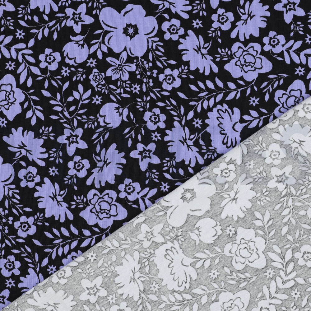 JERSEY FLEURS NOIR #7