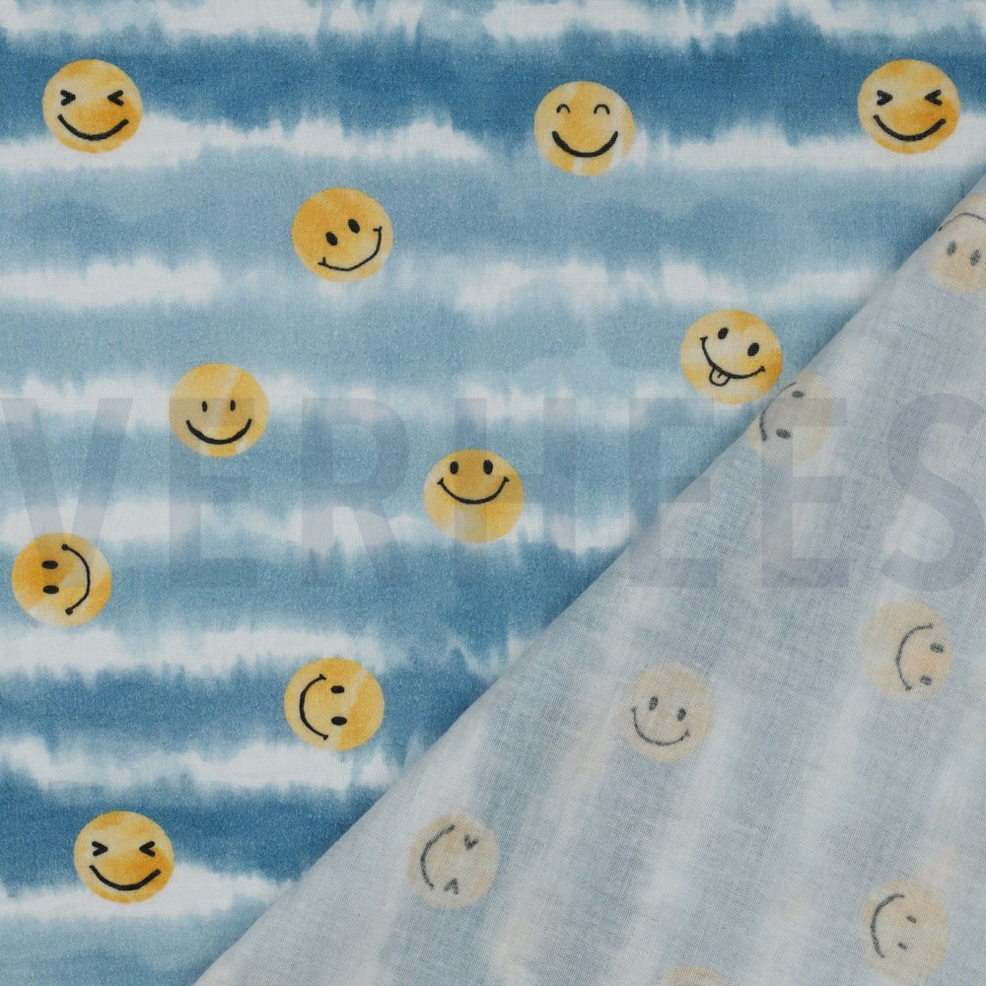 DOUBLE GAUZE DIGITAL HAPPY FACES JEANS (high resolution) #4