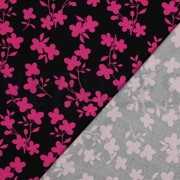 VISCOSE ROSELLA STRETCH BLOEMEN ZWART (thumbnail) #4