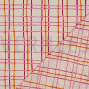 KATOENEN POPLIN BLOEMEN & RUITEN GEBROKEN WIT (thumbnail) #4