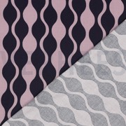 LENZING™ ECOVERO™ ABSTRACT MARINEBLAU/MAUVE (thumbnail) #4