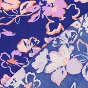 LENZING™ ECOVERO™ BLOEMEN KOBALTBLAUW (thumbnail) #4