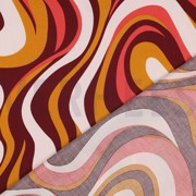 KATOEN SATIJN ABSTRACT BORDEAUXROOD (thumbnail) #4