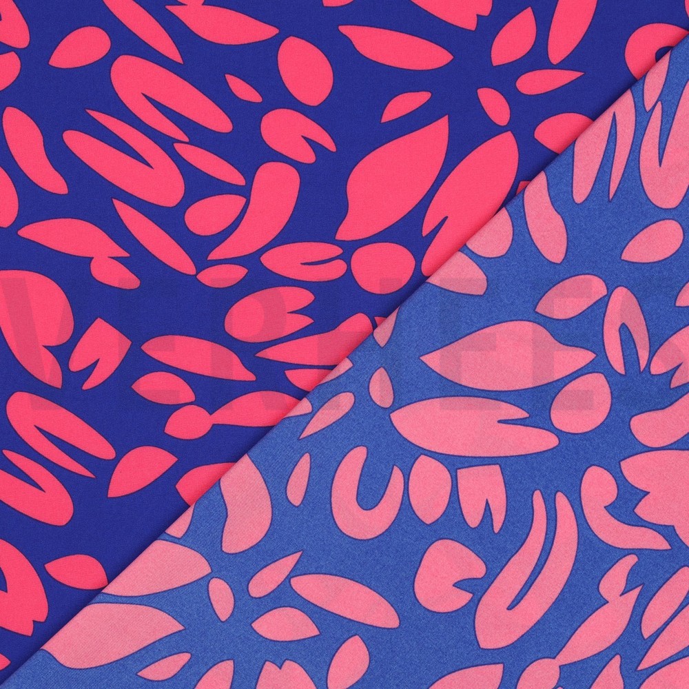 MAGNOLIA STRETCH ABSTRACT KOBALTBLAUW #7