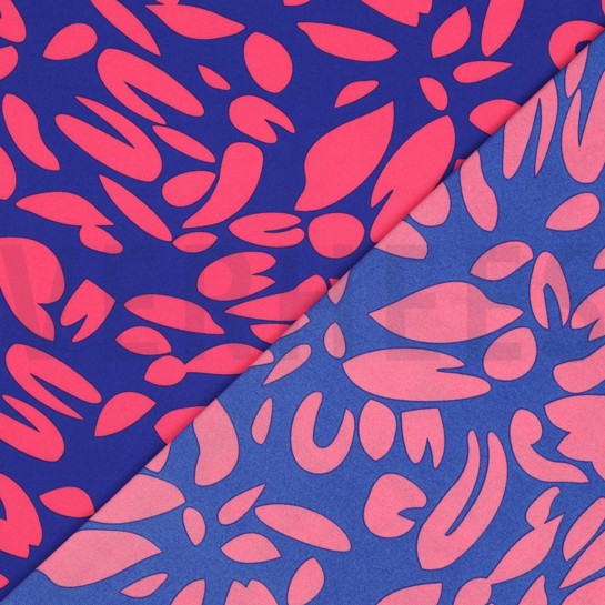 MAGNOLIA STRETCH ABSTRACT KOBALTBLAUW #7