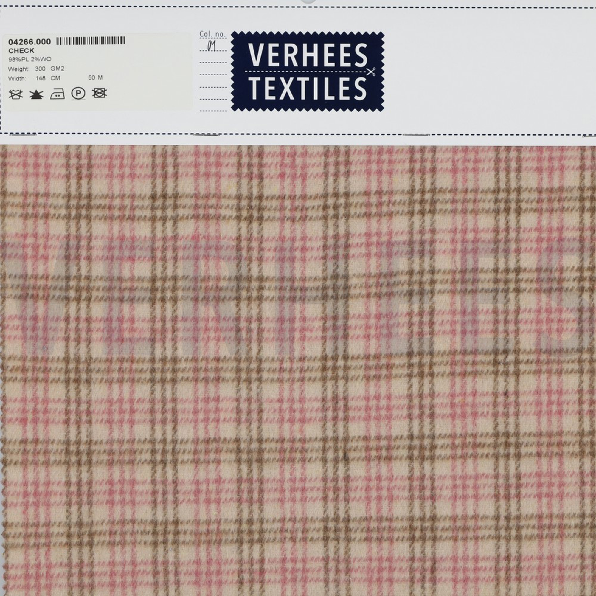 GEBÜRSTETER MANTELLSTOFF KAROS SAND/HELLROSA (high resolution) #4