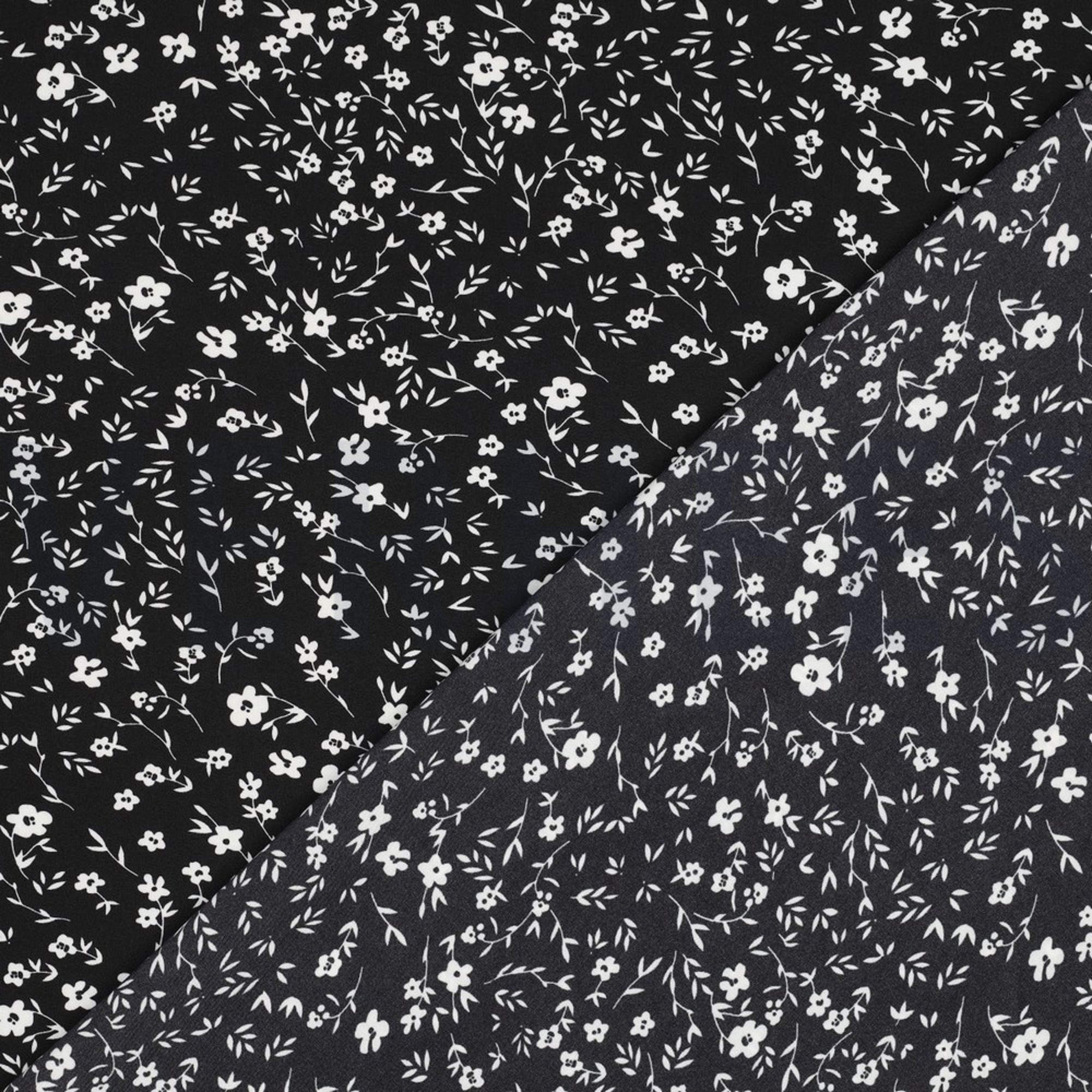 MAGNOLIA STRETCH BLOEMEN ZWART (high resolution) #4