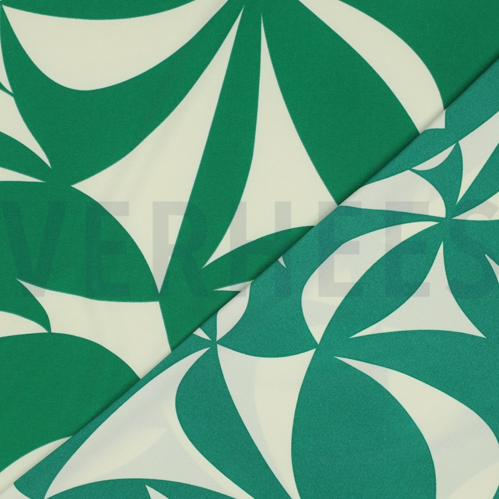 MAGNOLIA STRETCH GÉOMÉTRIQUE VERT #7