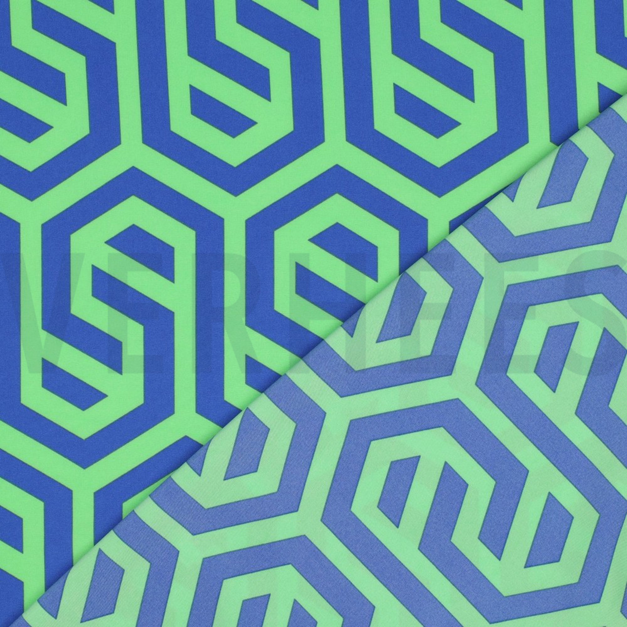 MAGNOLIA STRETCH GEOMETRISCH KOBALTBLAU (high resolution) #4