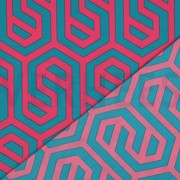 MAGNOLIA STRETCH GEOMETRISCH FUCHSIA (thumbnail) #4