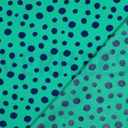 BAUMWOLLE POPELINE GEOMETRISCH MARINEBLAU/PETROL (thumbnail) #4