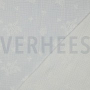 MUSSELIN STICKEREI BLUMEN WEISS (thumbnail) #4