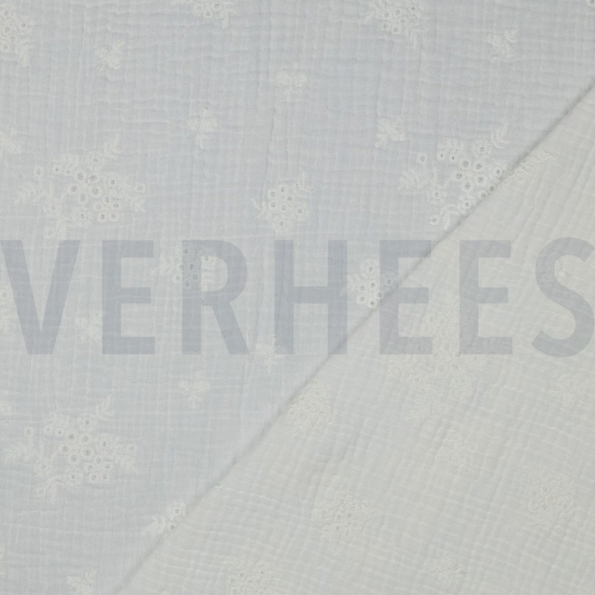 MUSSELIN STICKEREI BLUMEN WEISS (high resolution) #4