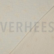 MUSSELIN STICKEREI BLUMEN NATUR (thumbnail) #4