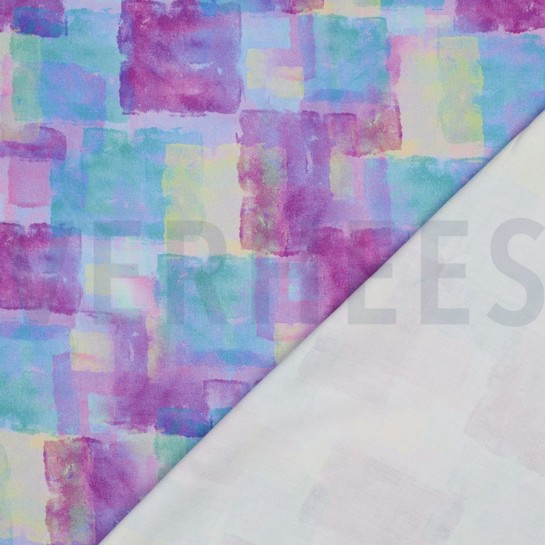 VISKOSE ROSELLA STRETCH DIGITAL FORMEN LILA/VIOLETT #7