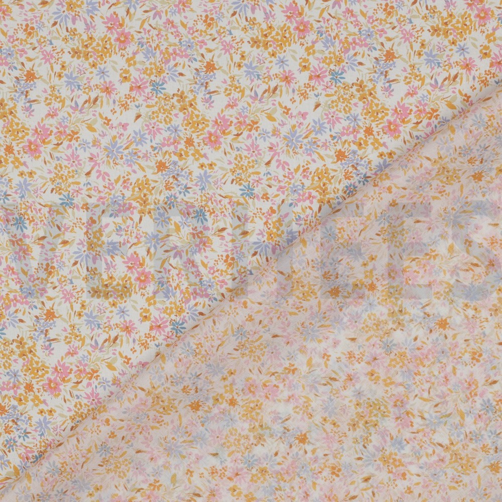 COTTON VOILE DIGITAL FLOWERS MULTICOLOUR #7