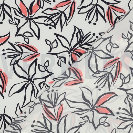 MAGNOLIA STRETCH BLOEMEN WIT #7