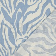 LEINEN VISKOSE TIERHAUT BLAU (thumbnail) #4