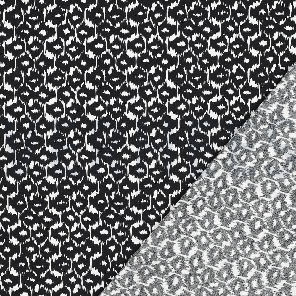 VISCOSE RADIANCE ABSTRACT ZWART #7