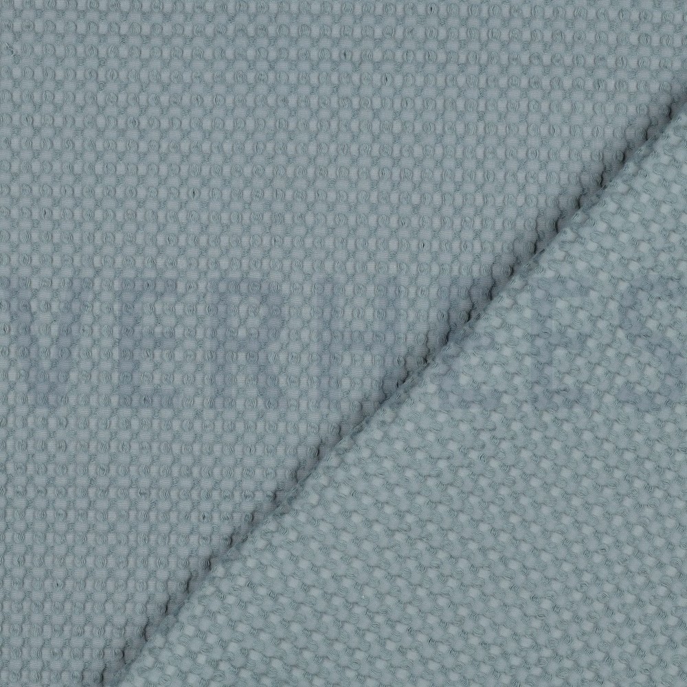 COTTON WAFFLE BIG PALE TURQUOISE #7