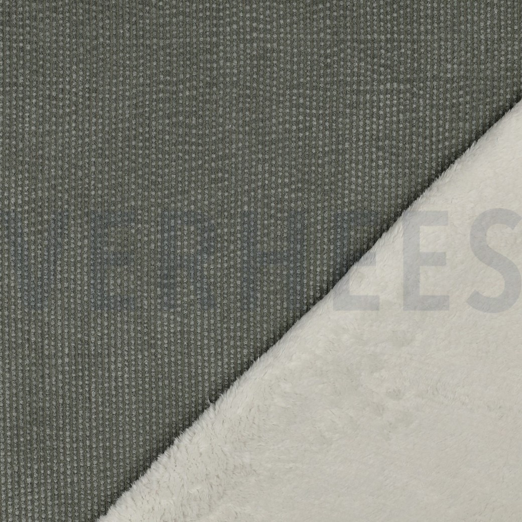 FAUSSE FOURRURE CORDUROY VERT NIL #7