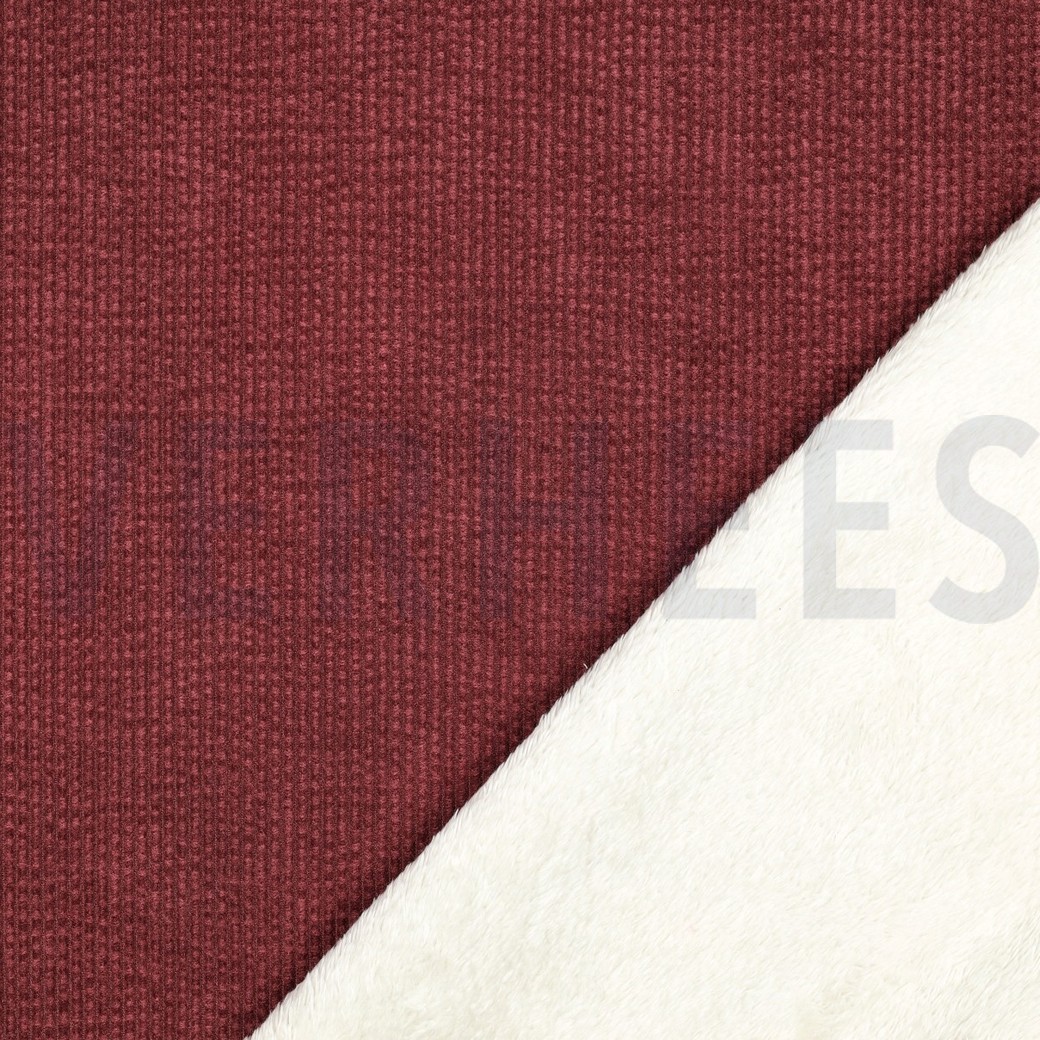 IMITATIEBONT CORDUROY BORDEAUXROOD #7