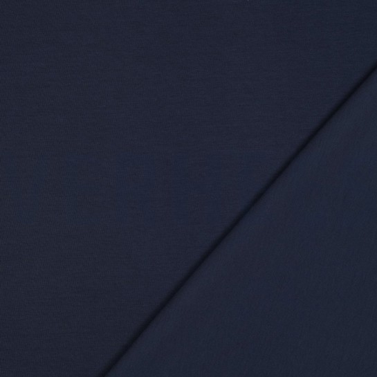 COTTON INTERLOCK JERSEY NAVY #7