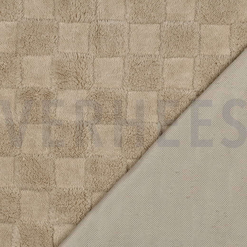 FLEECE JACQUARD CARREAUX ÉCRU #7