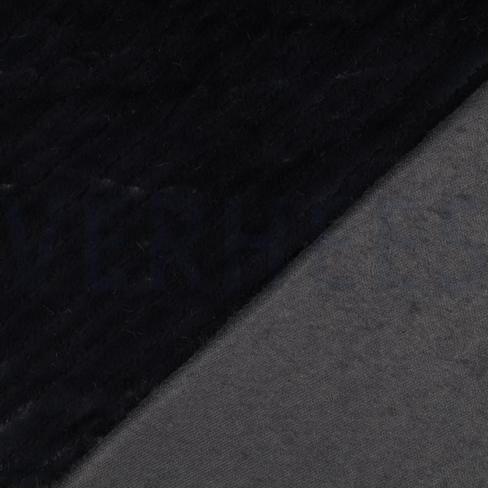 FAUX FUR STRIPES ANTHRACITE #7