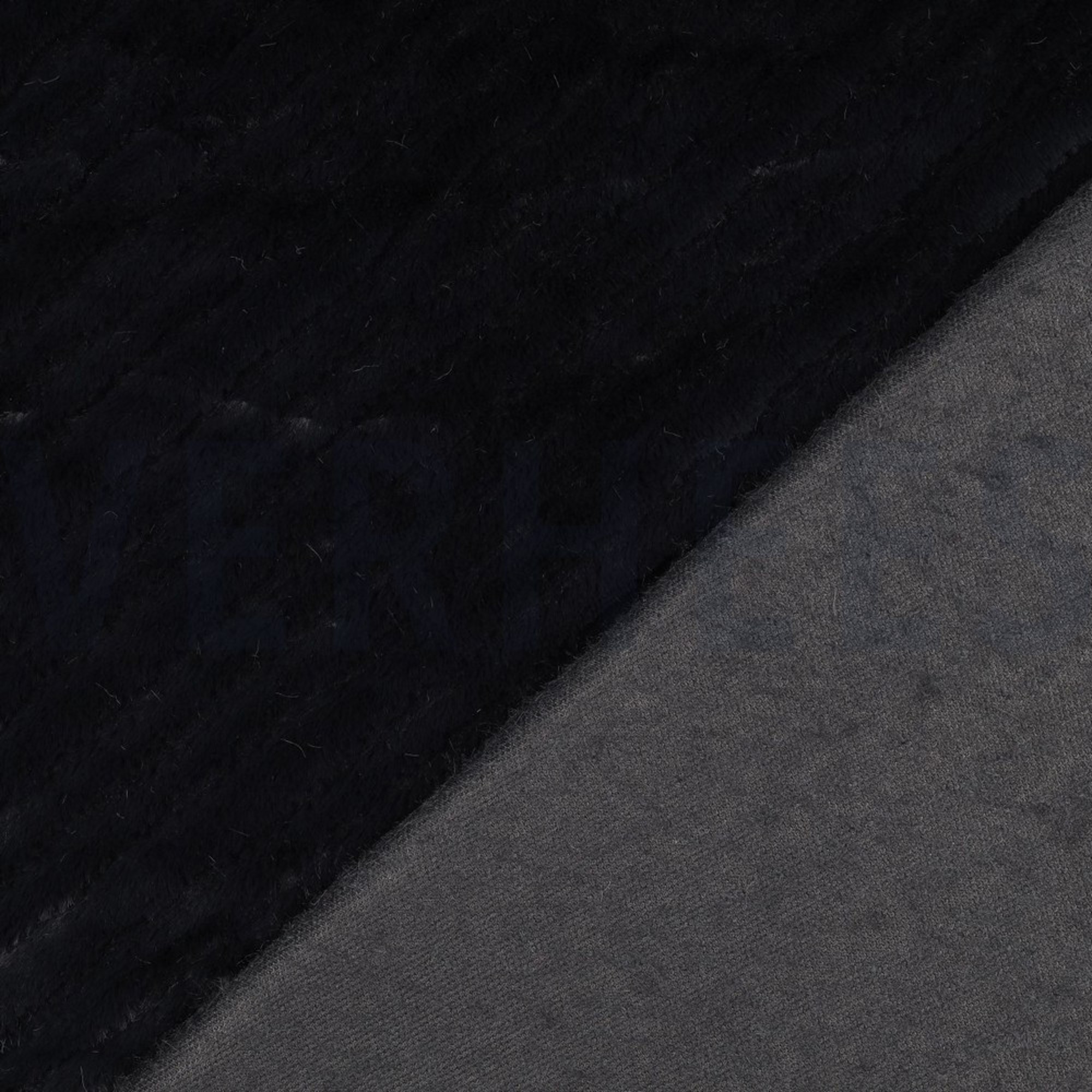 FAUX FUR STRIPES ANTHRACITE (high resolution) #4