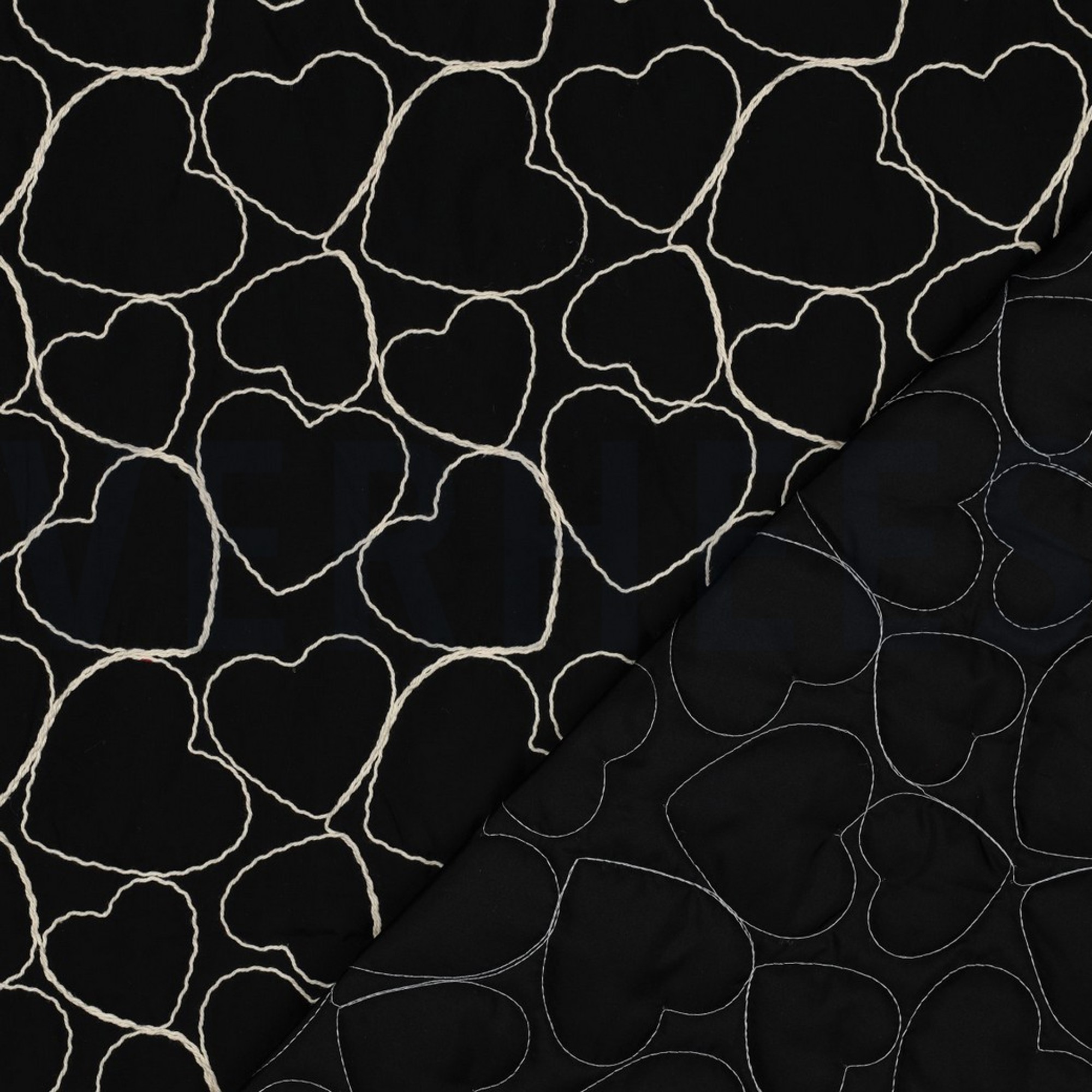 STEPPSTOFF STICKEREI HERZEN SCHWARZ (high resolution) #4