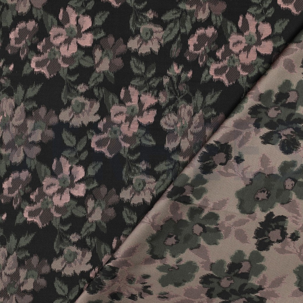 JACQUARD FLOWERS OLD ROSE #7