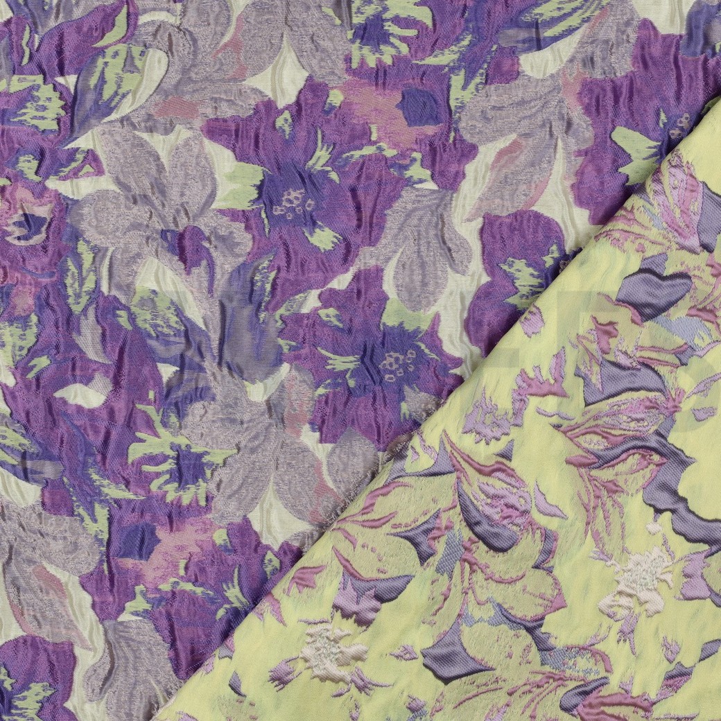JACQUARD FLEURS LILAS #7