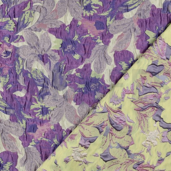 JACQUARD BLUMEN LILA #7