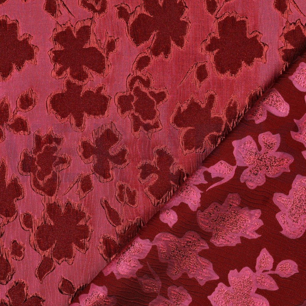 JACQUARD FLOWERS RED #7