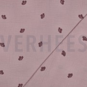 MUSSELIN STICKEREI BLUMEN MAUVE (thumbnail) #4