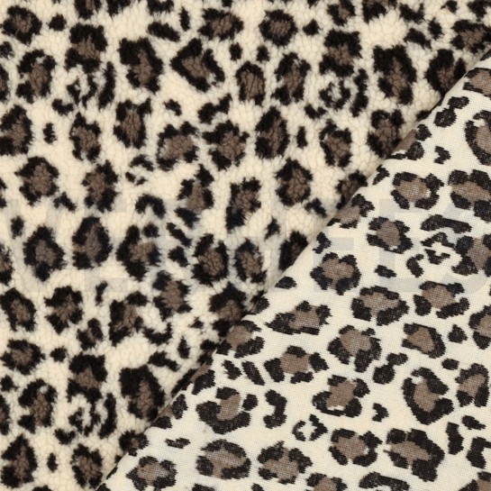 TEDDY JACQUARD TIERHAUT BRAUN #7