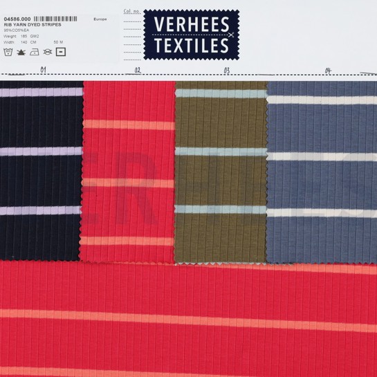 RIB GARENGEVERFD STREPEN MAGENTA #7