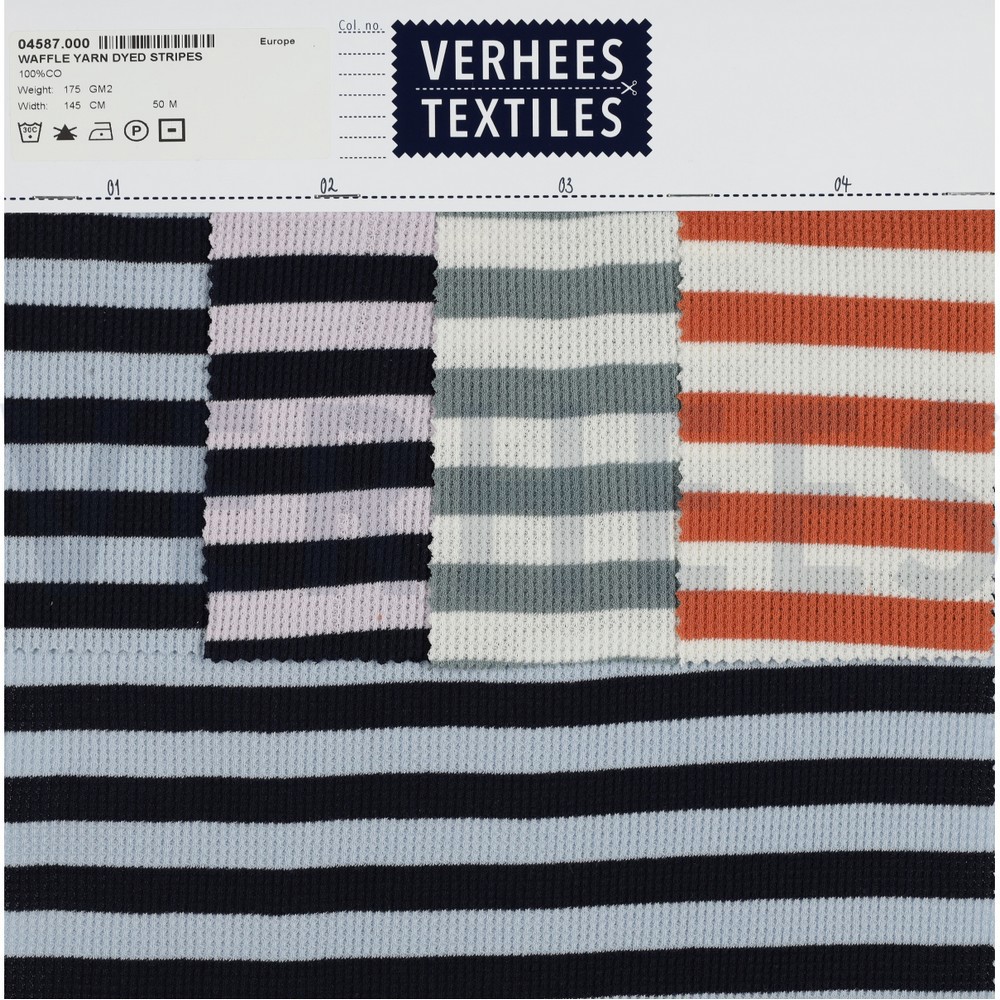 WAFEL GARENGEVERFD STREPEN DONKERBLAUW/BLAUW #7