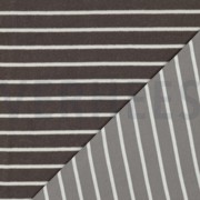 BAUMWOLLE FROTTEE GARNGEFÄRBT STREIFEN TAUPE/ECRU (thumbnail) #4