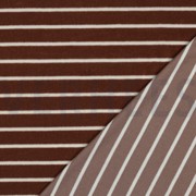 BAUMWOLLE FROTTEE GARNGEFÄRBT STREIFEN KAMEL/ECRU (thumbnail) #4