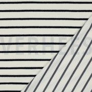 BAUMWOLLE FROTTEE GARNGEFÄRBT STREIFEN DUNKELBLAU (thumbnail) #4