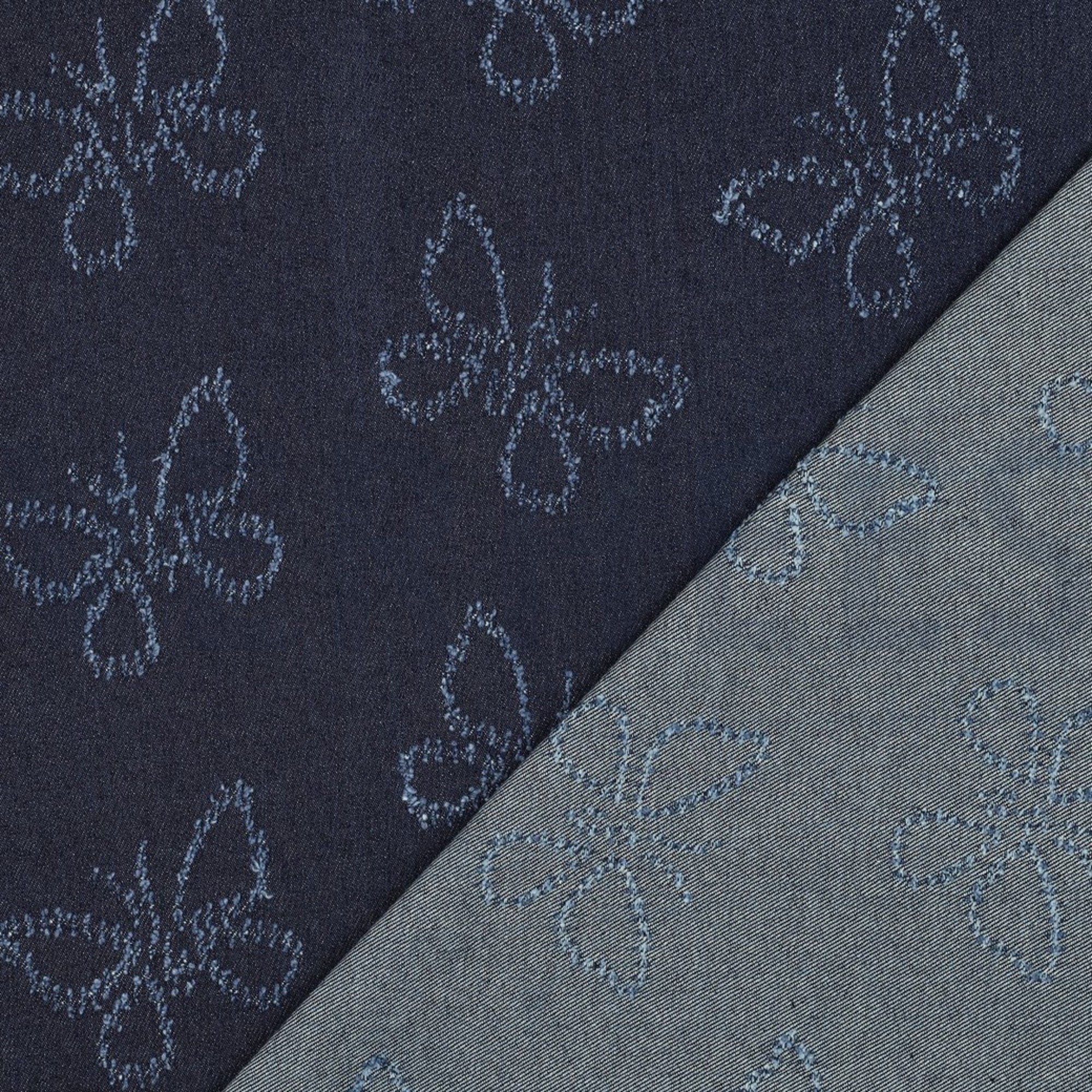 DENIM JACQUARD SCHMETTERLINGE BLAU (high resolution) #4