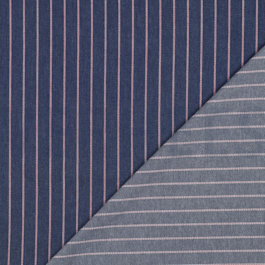 DENIM STREIFEN BLAU #7