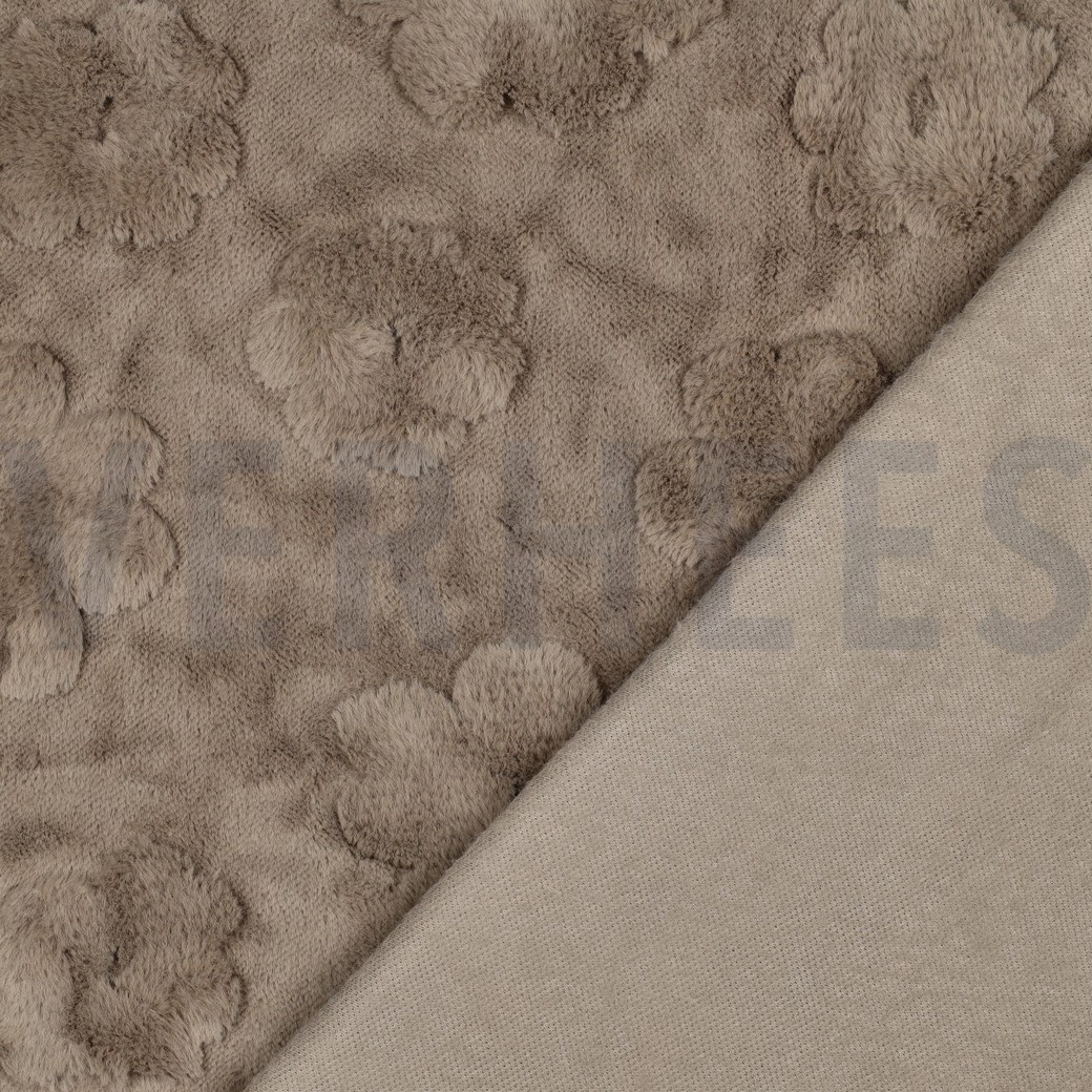 FLEECE BLOEMEN TAUPE #7