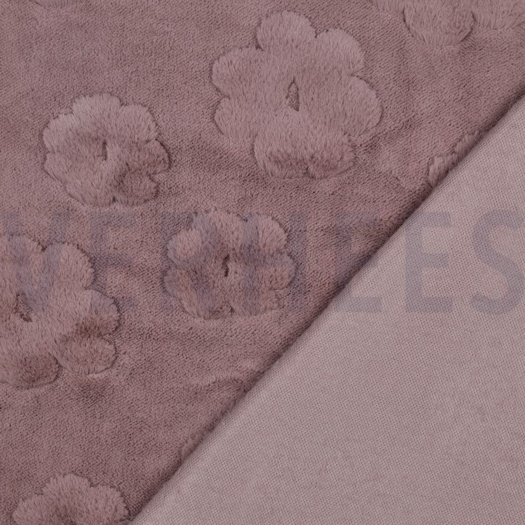 FLEECE BLOEMEN MAUVE #7
