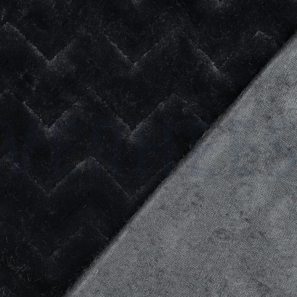 FLEECE ABSTRACT SCHWARZ #7